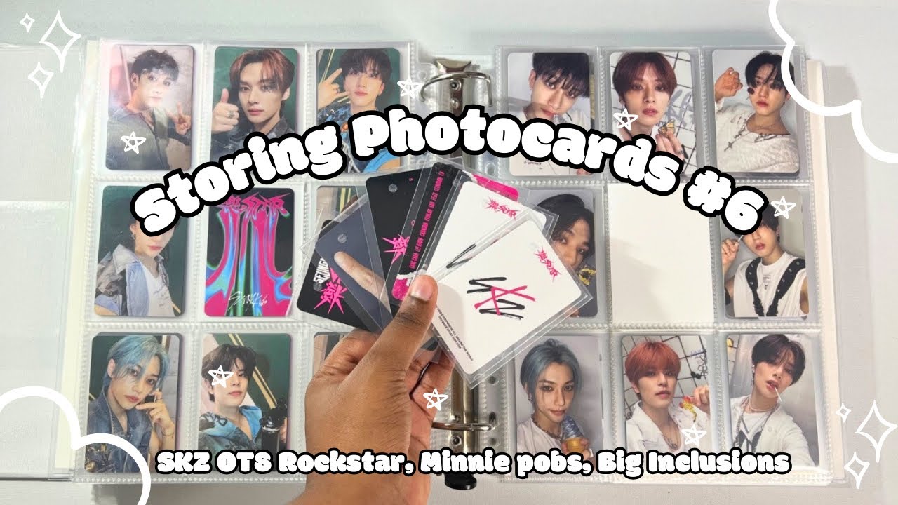 Storing Photocards #6 ✨SKZ OT8 Rockstar and Minnie pobs