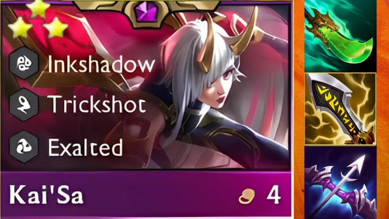 3 Star Kaisa⭐⭐⭐Explosion output | ft. 4 Trickshot | TFT Set 11