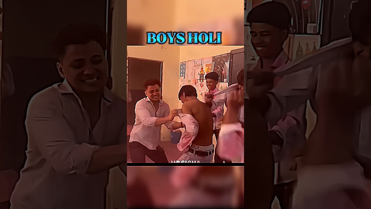 Every Indian Boys In Holi 😂👻 | Boys Holi Celebration | #sigma #memes #funny #shorts @Chetan026