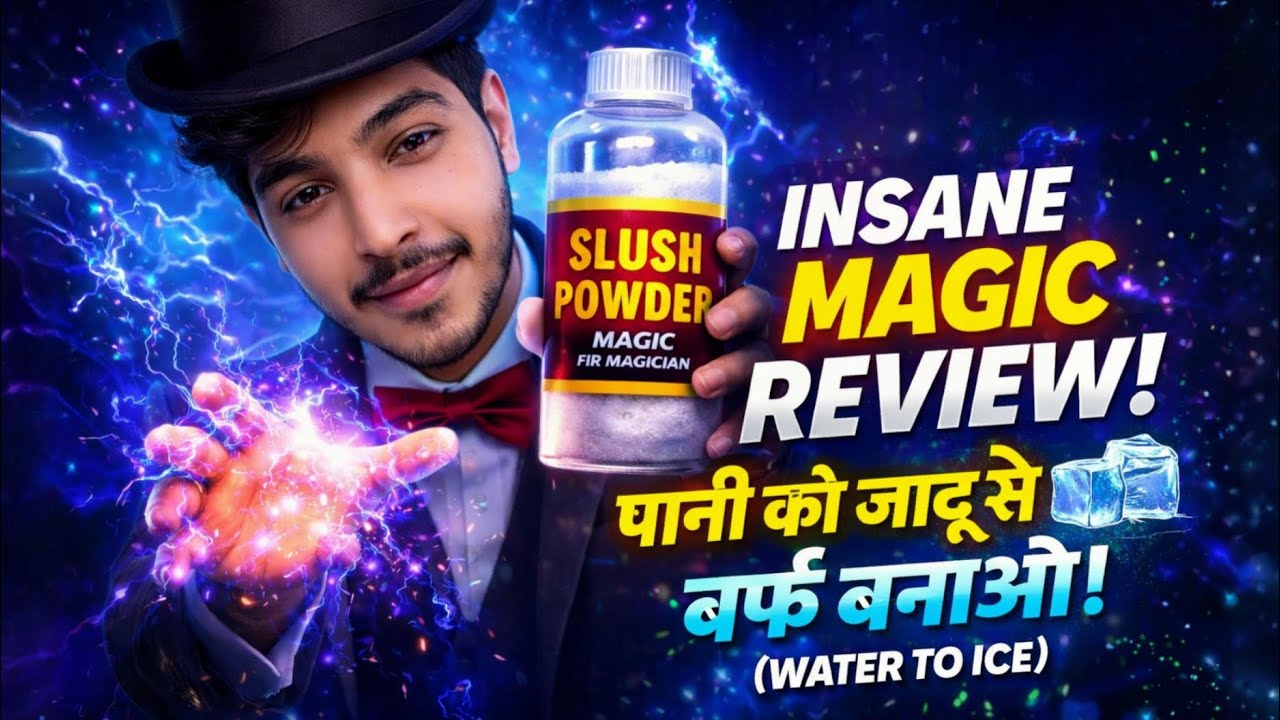 Slush Powder Magic For Magician || Insane Magic Review Water To Ice Magic  in Hindi 