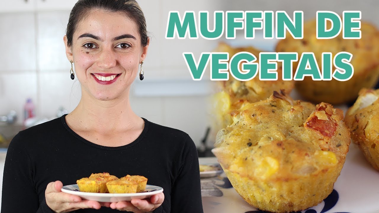 MUFFIN DE VEGETAIS (VEGANO, SEM GL&Uacute;TEN)