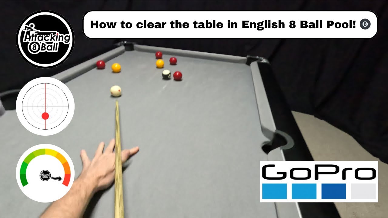 How To Clear The Table In English 8 Ball Pool 🎱