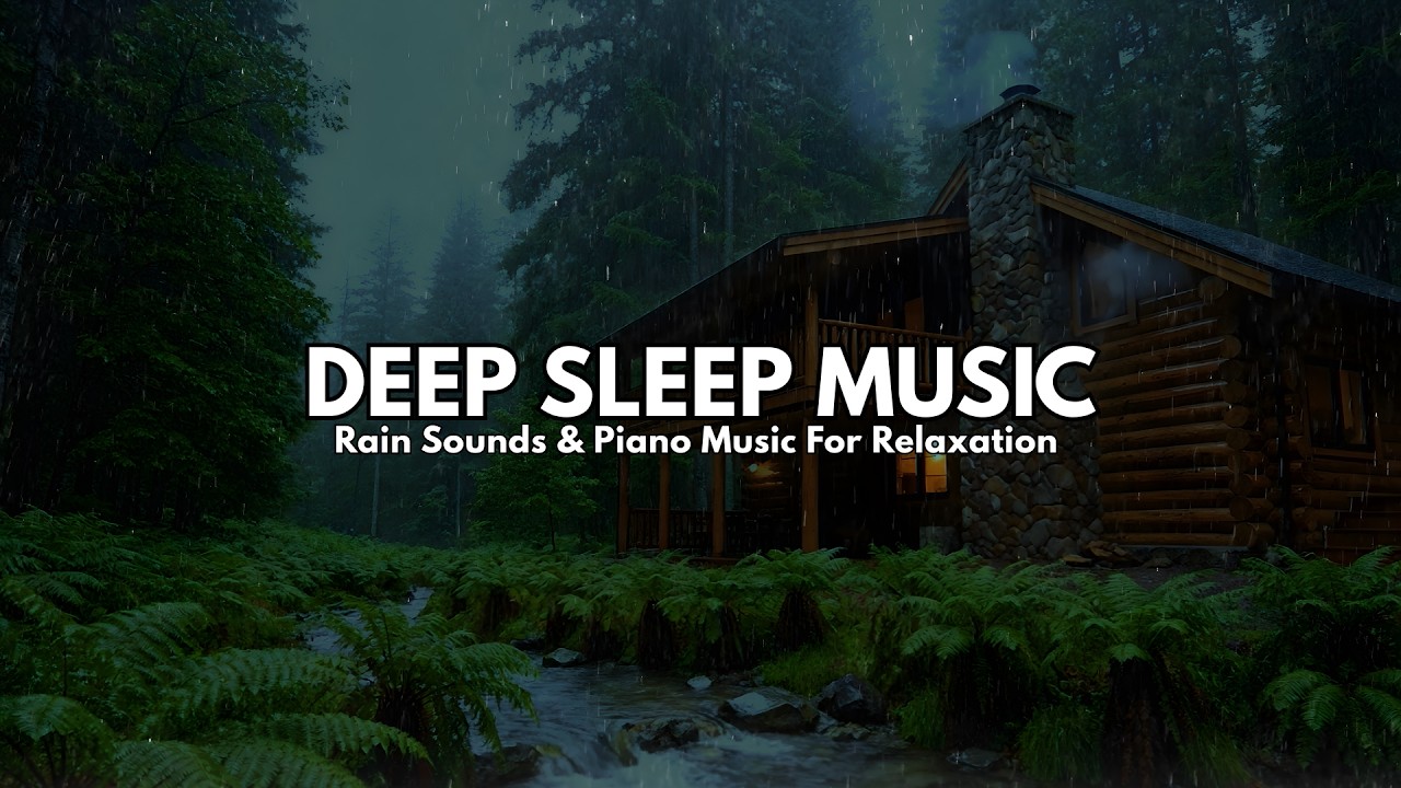 Relaxing Rain Sounds and Soft Piano Music for Deep Sleep & Stress Relief