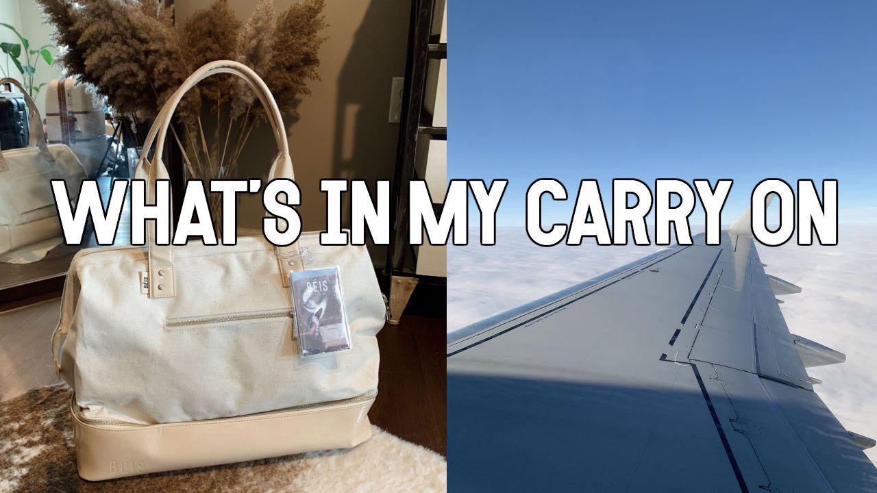 WHAT'S IN MY CARRY ON || NOEL LABB