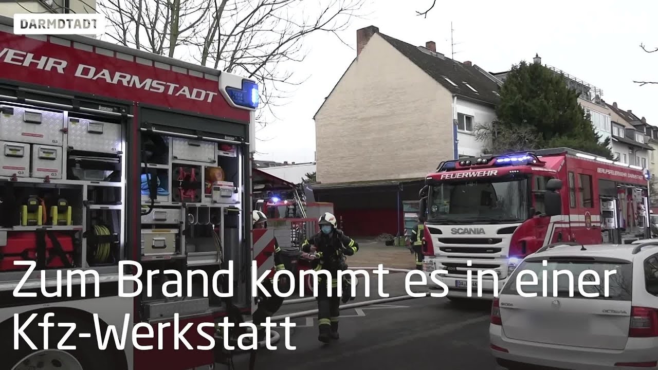 Brand in Darmstädter Ahastraße