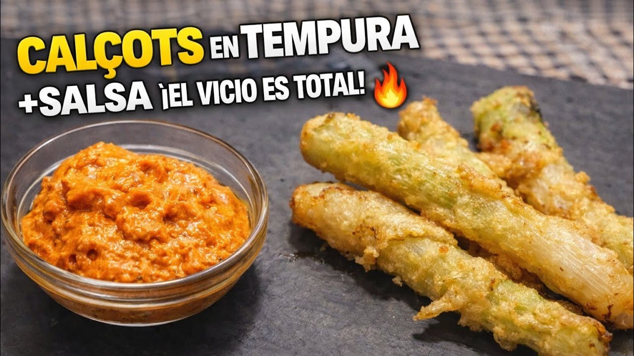 🔥La COMBINACIÓN PERFECTA🔥 Calçots Rebozados con TEMPURA de CERVEZA🍻