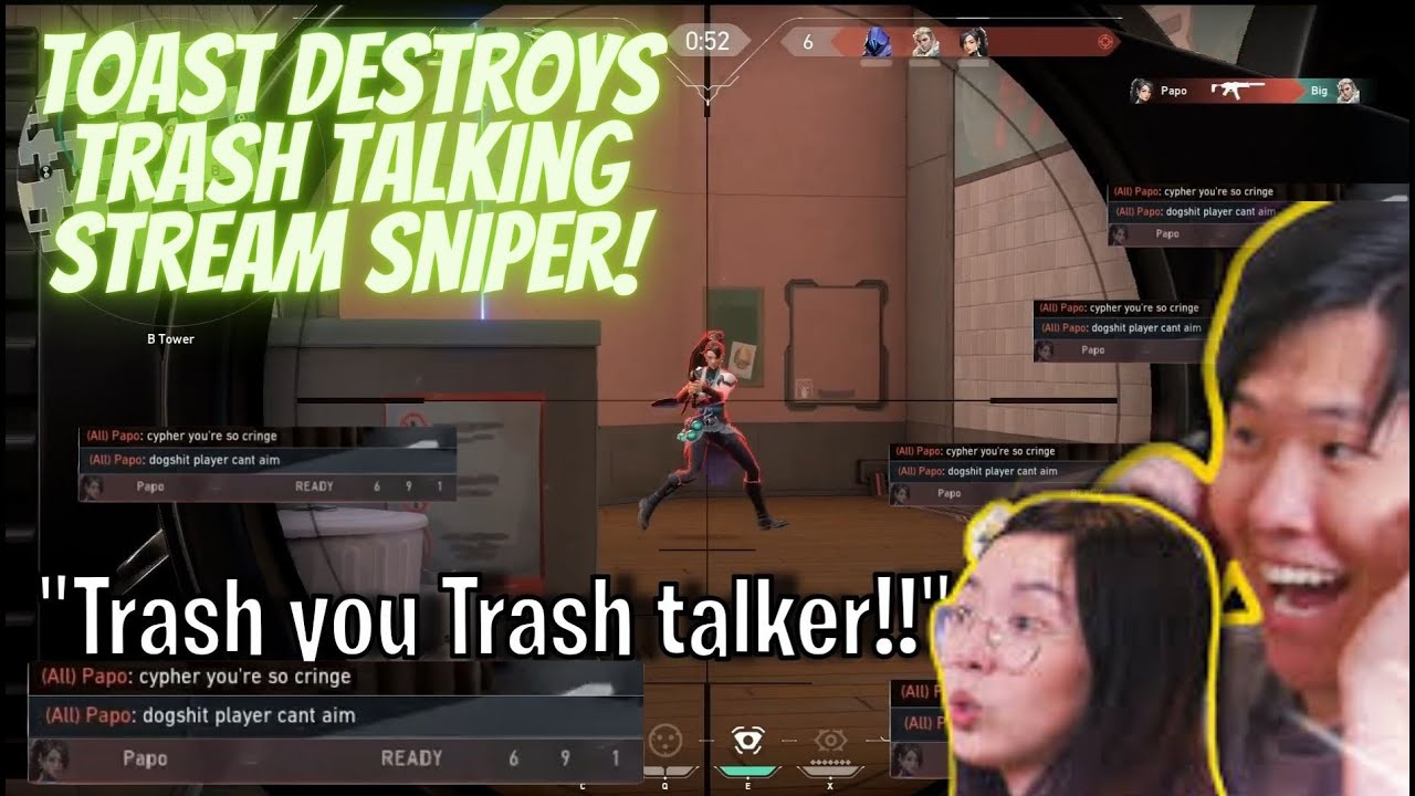 Disguised Toast Destroys the Trash talking Stream Sniper to the Ground l Toast's Happy Vitamins
