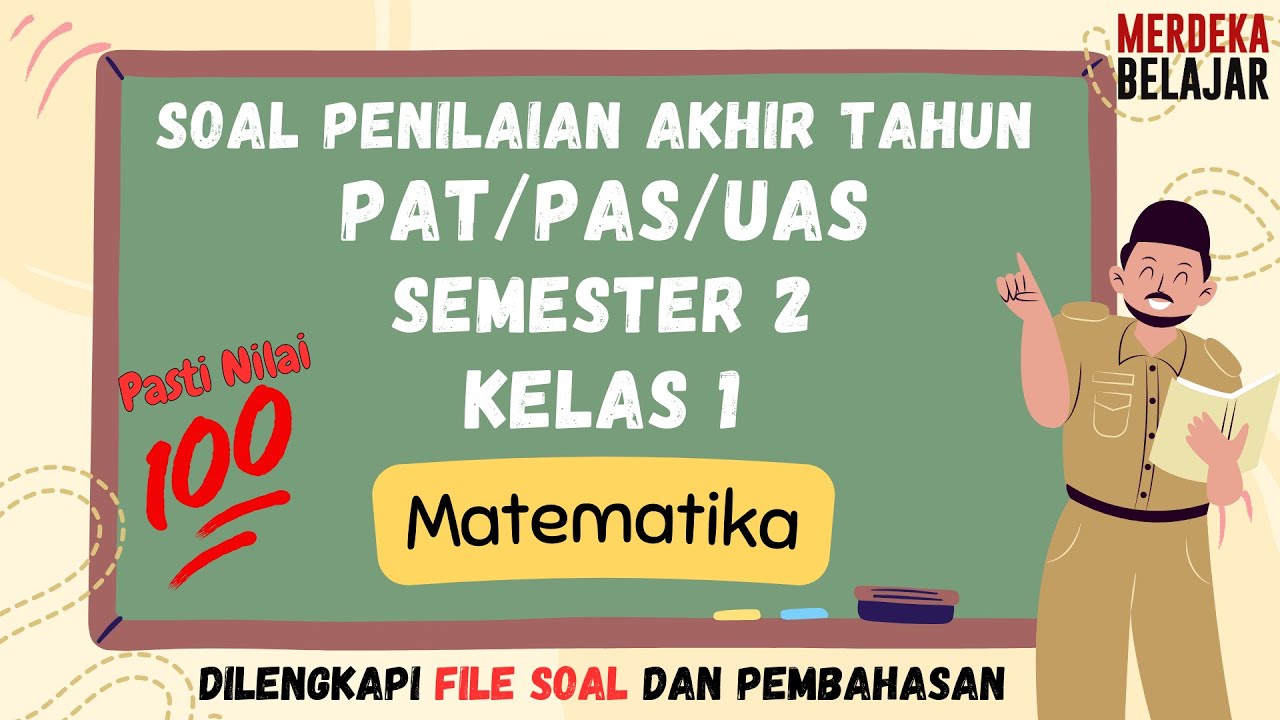 Soal Sumatif Akhir Semester 2 Matematika Kelas 1 Kurikulum Merdeka