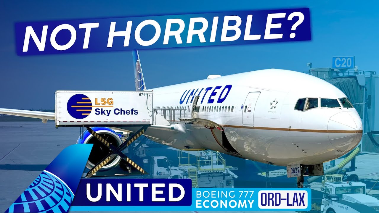*ПОЧТИ* Приятно! · UNITED AIRLINES Эконом-класс 777 🇺🇸 Чикаго — Лос-Анджелес《 Серия «США»》