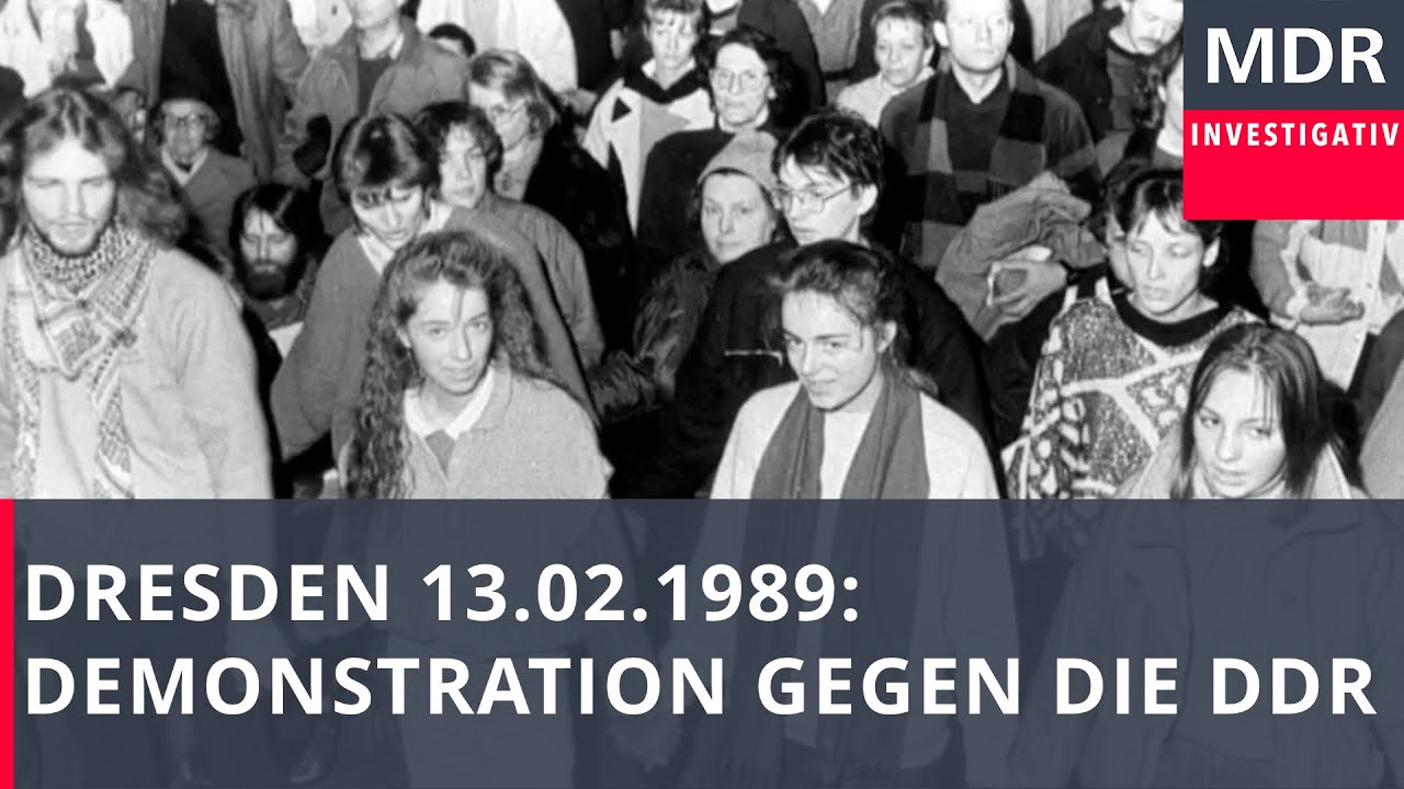 Dresden 13. Februar 1989: Demonstration gegen die DDR | FAKT