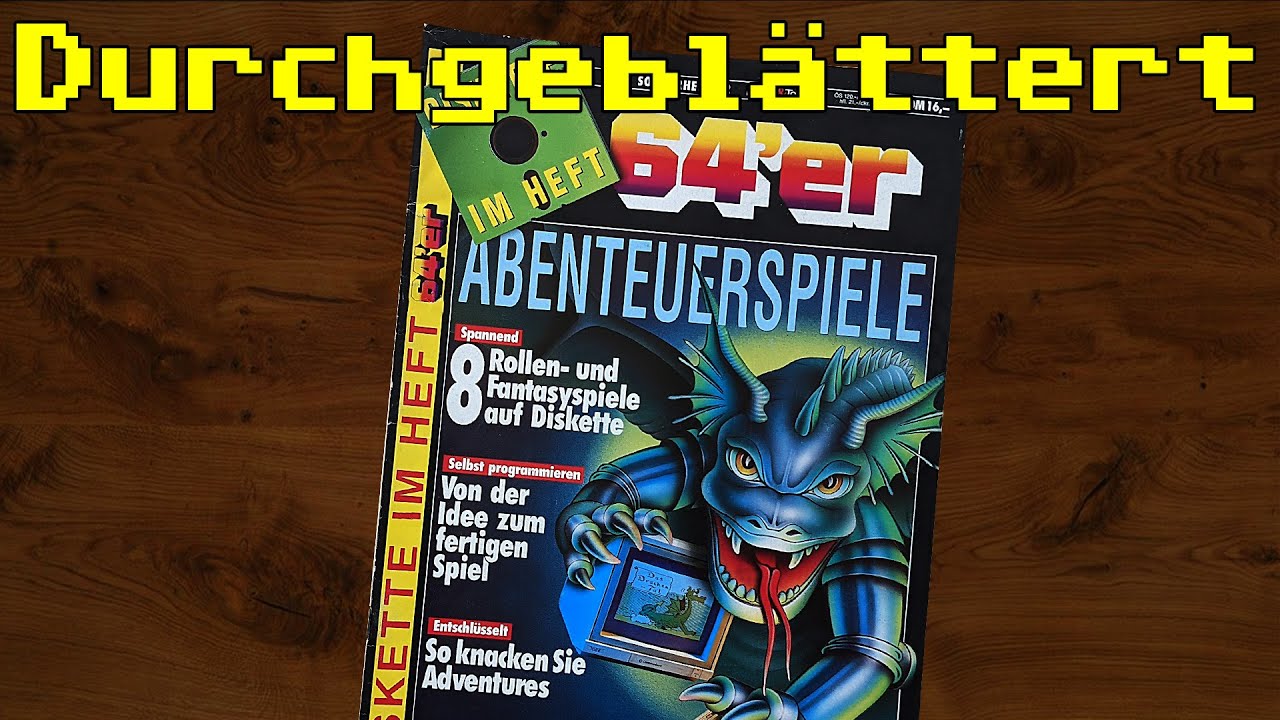 Sonderheft 52 der 64er Zeitschrift (Abenteuerspiele) durchgebl&auml;ttert und kommentiert