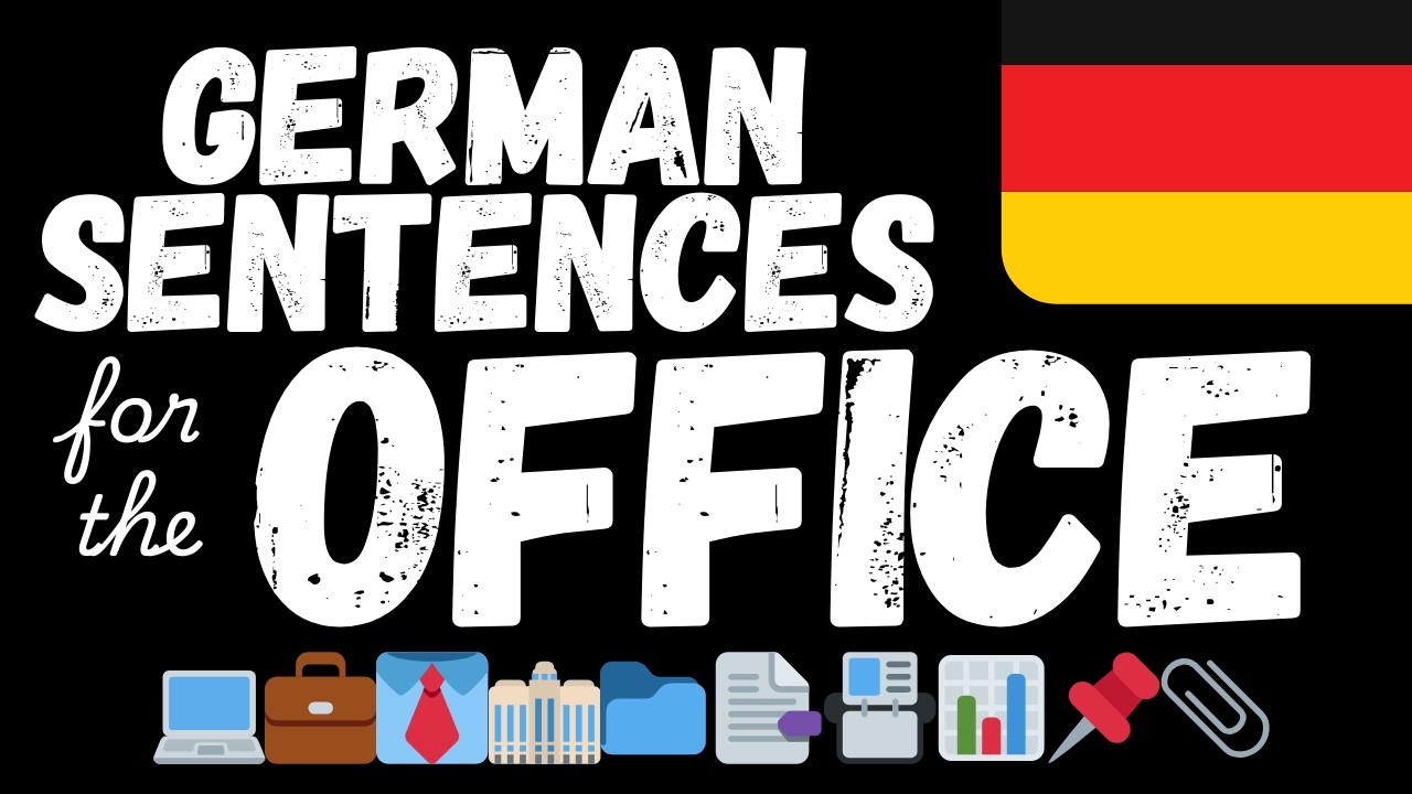 300 Easy German sentences - At the office | Learn A1 German vocabulary