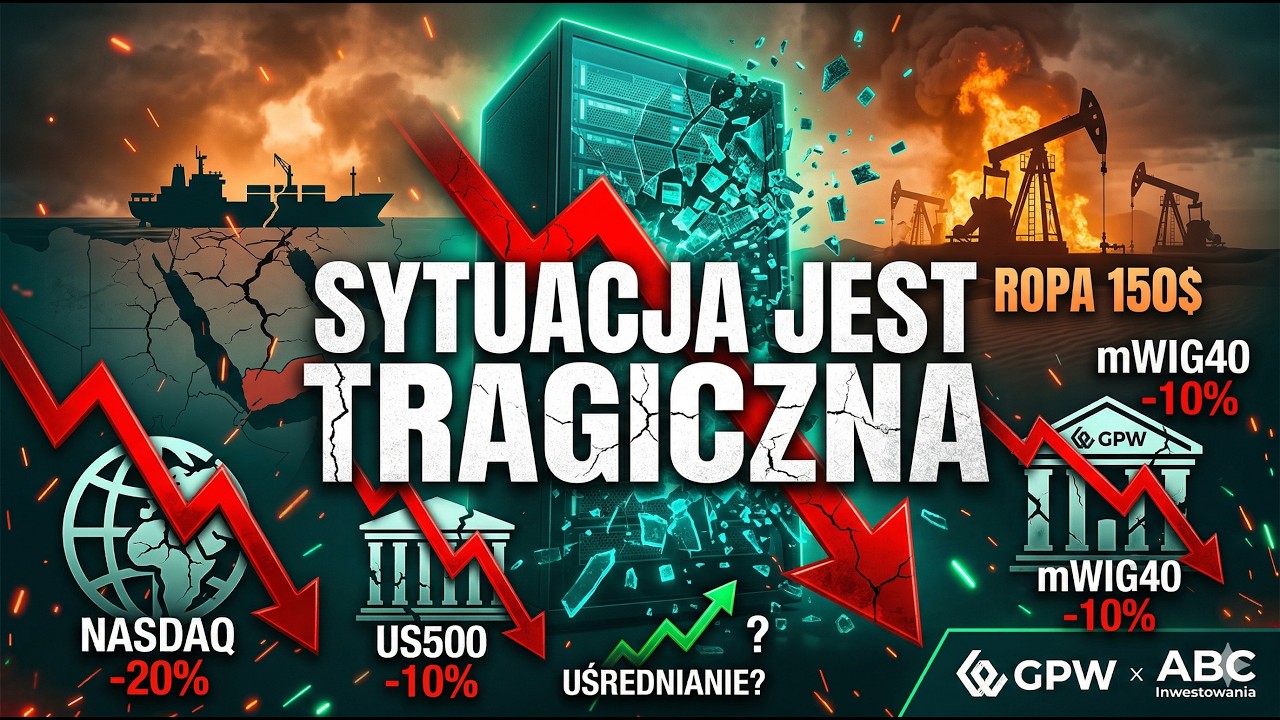SYTUACJA JEST TRAGICZNA!&rdquo; 📉 Krach w USA i wojna o ropę. Wychodzę z rynku