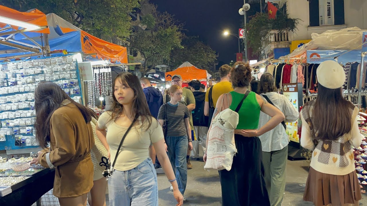 Experience Nightlife in Vietnam | Explore Hanoi Vibrant Night Market