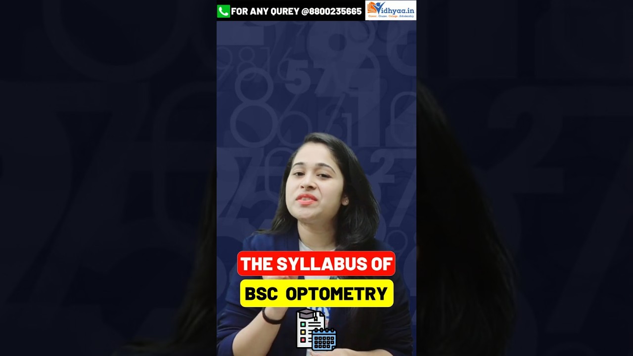 B.SC OPTOMETRY COMPLETE SYLLABUS IN HINDI REVIEW | CAREER & SCOPE | SALARY | JOBS OPPORTUNITIES
