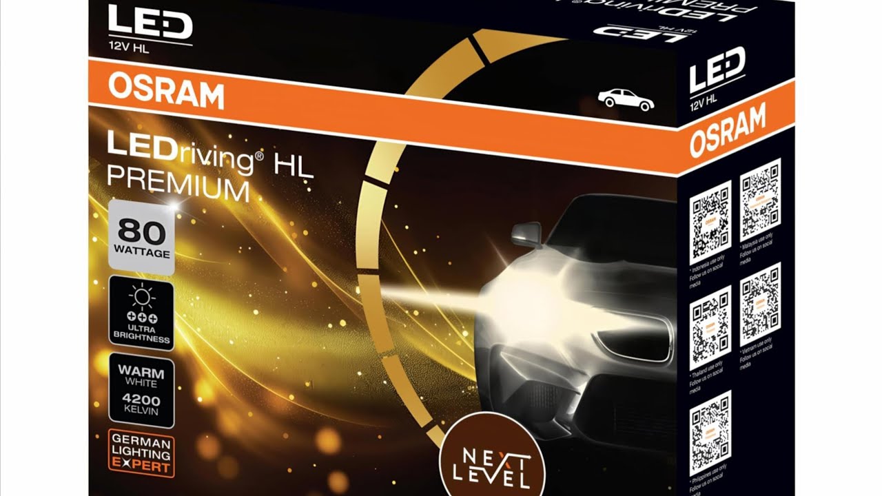 Osram H4 4200K 80W Led headlight. Shoot by Qubo Dash cam. #Osram #qubo #80W #H4 #led #headlight