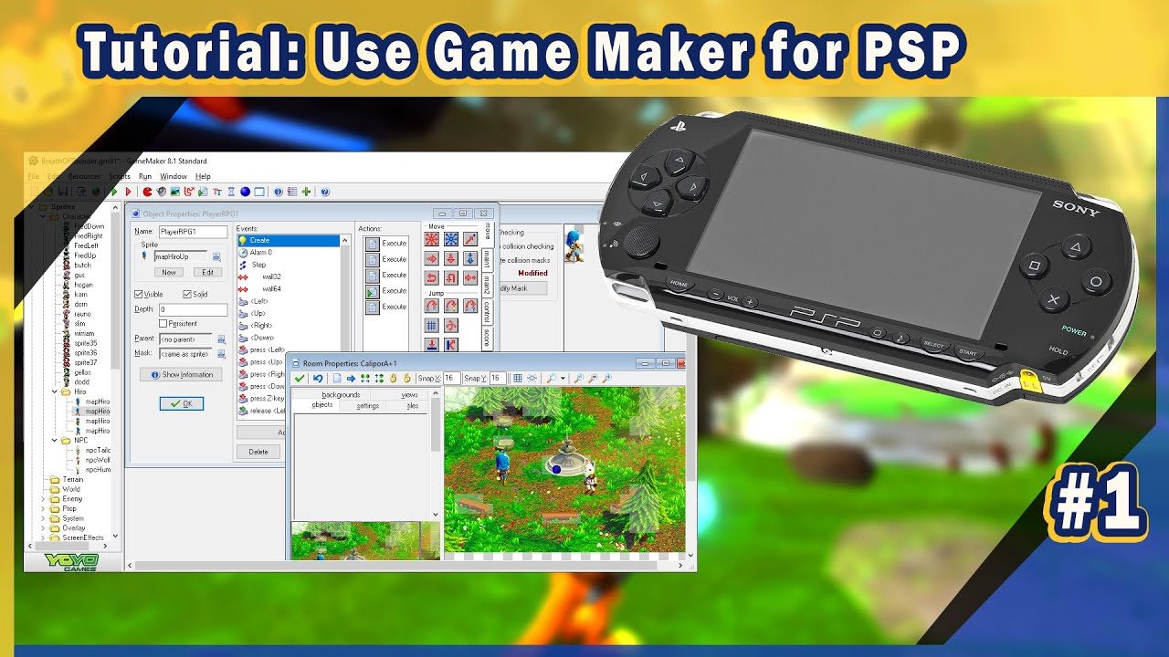 How to Use Gamer Maker 8 to Create PSP Games!
