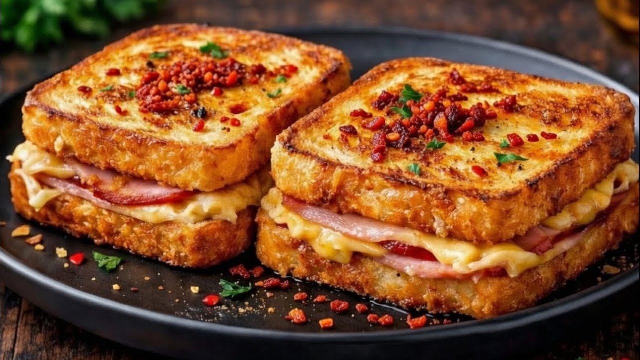 Такого вкусного завтрака у вас еще никогда не было — яичный тост из сковороды за 5 минут