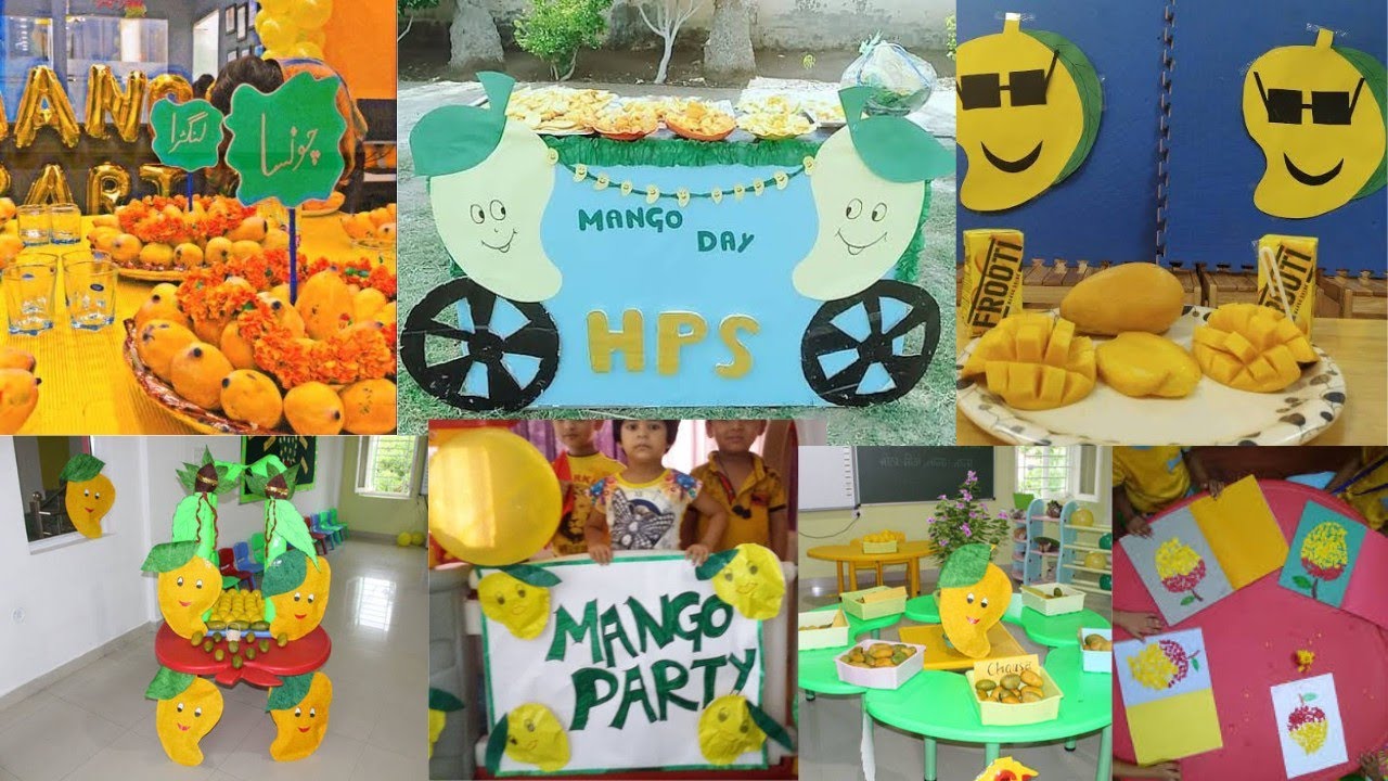 Preschool Mango day celebration ideas/Mango day party decoration/Mango day Activities for toddlers