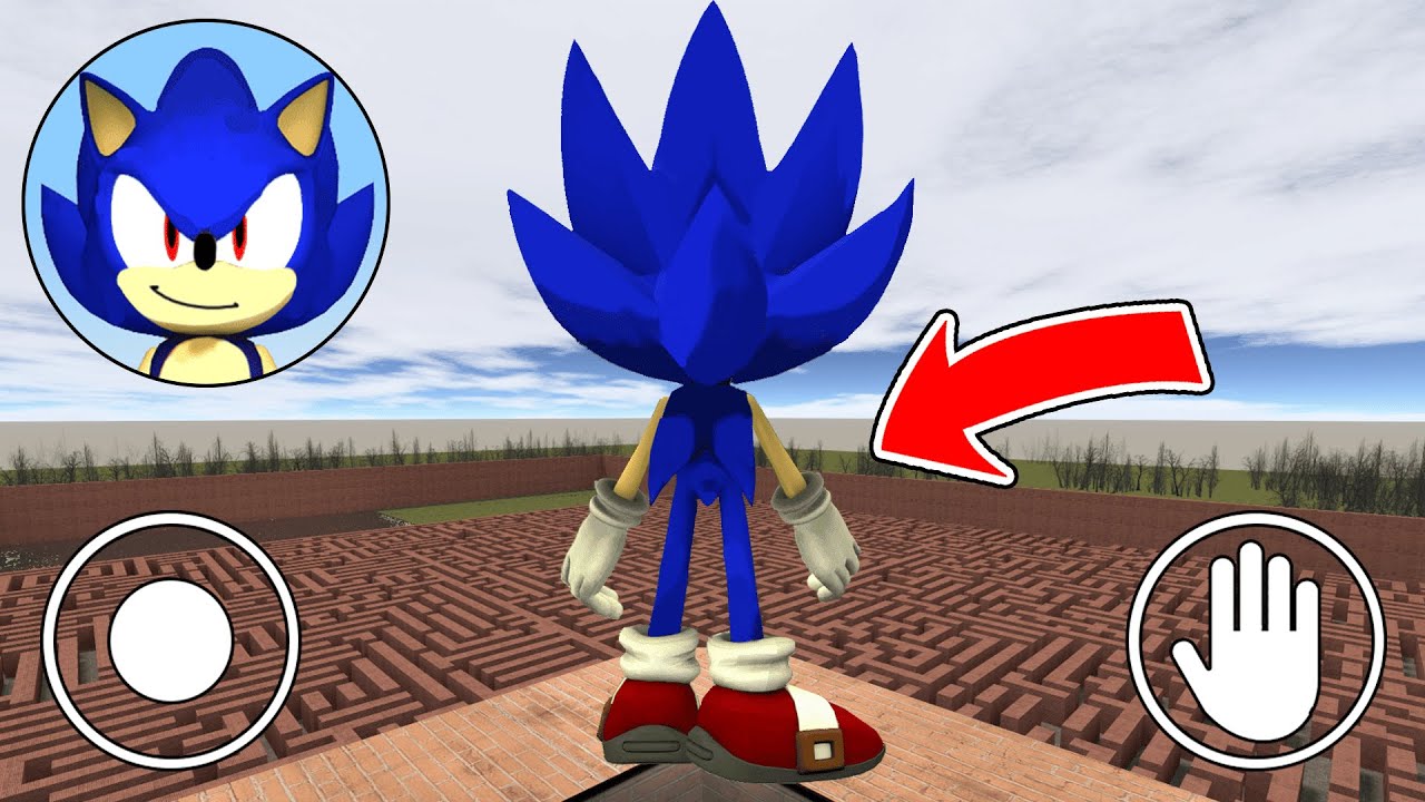I BECAME NEW SONIC.EXE IN THE MAZE?! (Garry's Mod)