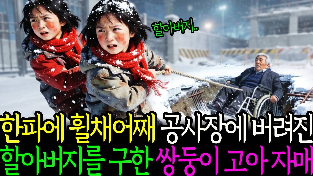 한파에 휠채어째 공사장에 버려진 할아버지를 구한 쌍둥이 고아자매, 할아버지의 청체ㅣ노후사연ㅣ감동사연ㅣ사연라디오ㅣ오디오북