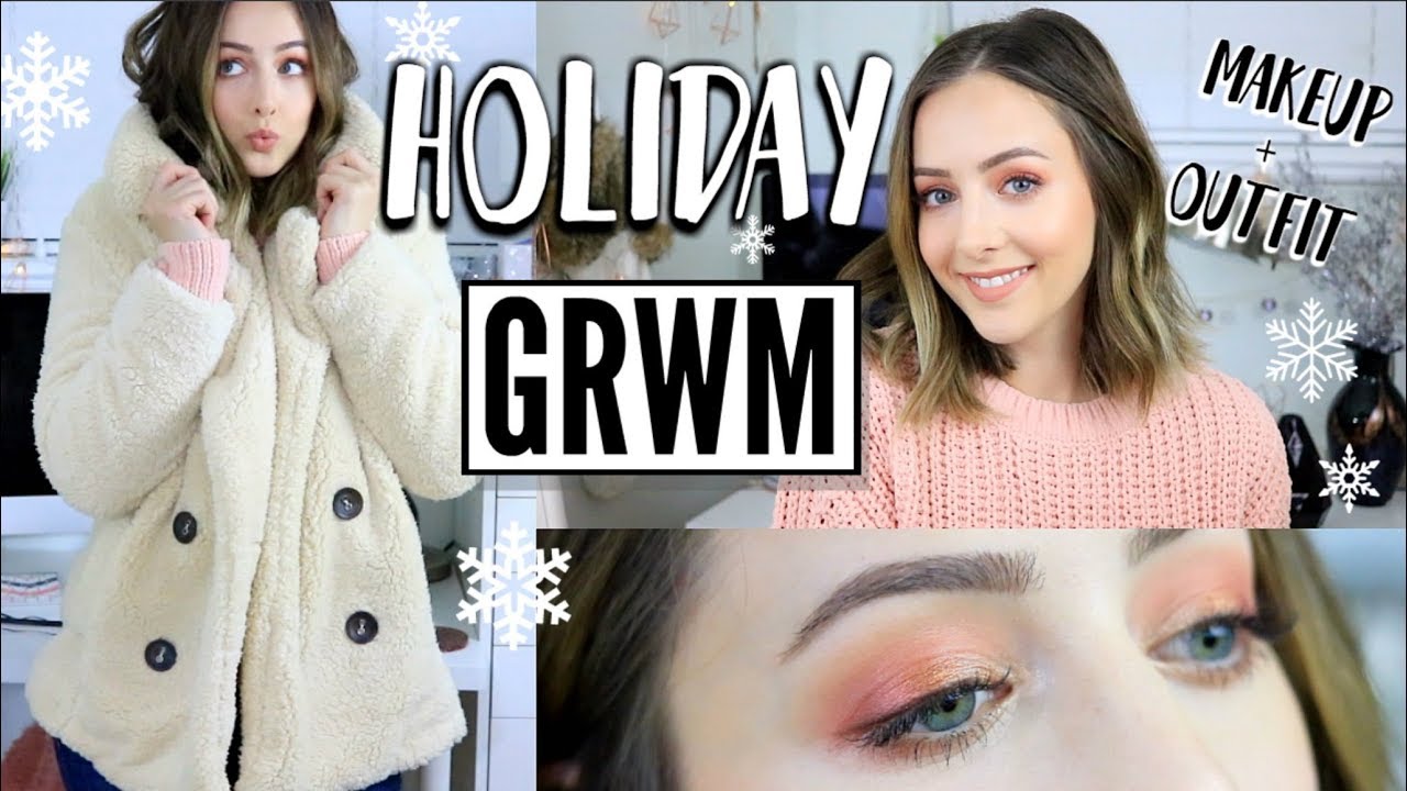 Holiday GRWM! Easy Holiday Makeup + Outfit!