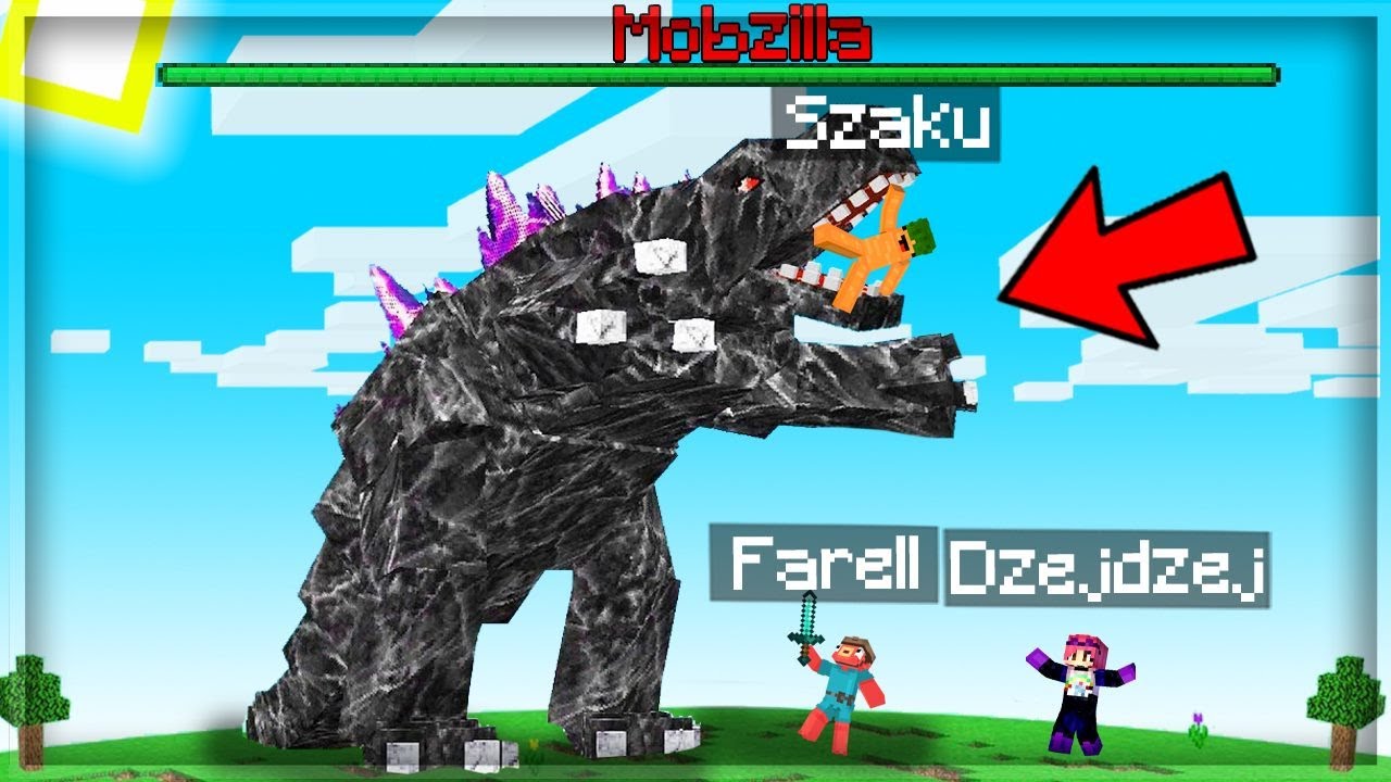 Uwolniliśmy NAJSILNIEJSZEGO BOSSA w Minecraft! ( Godzilla atakuje! )