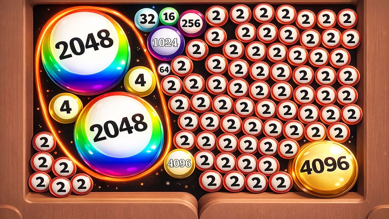 😂 Surround & Merge 2048 🔴 to 1 Trillion ∞ vs Save the Fish 🐟 2048 Ball Gameplay Ep-256