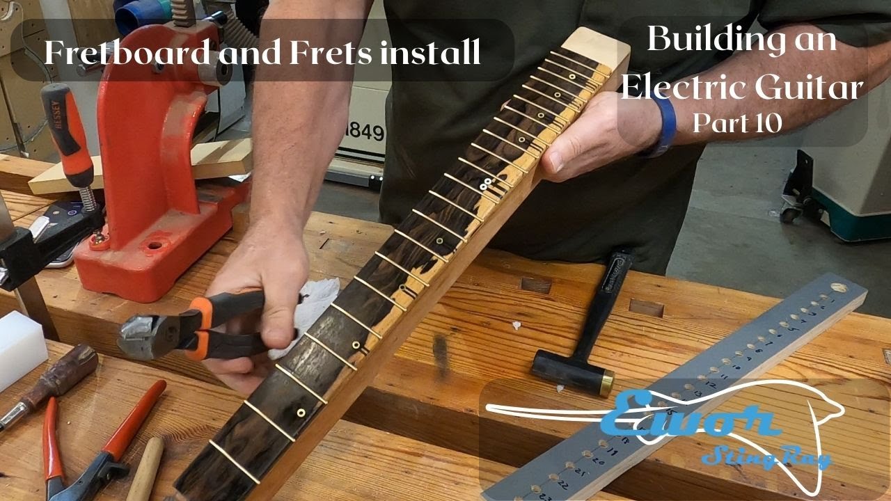 Ewor Stingray part 10: Fretboard Install