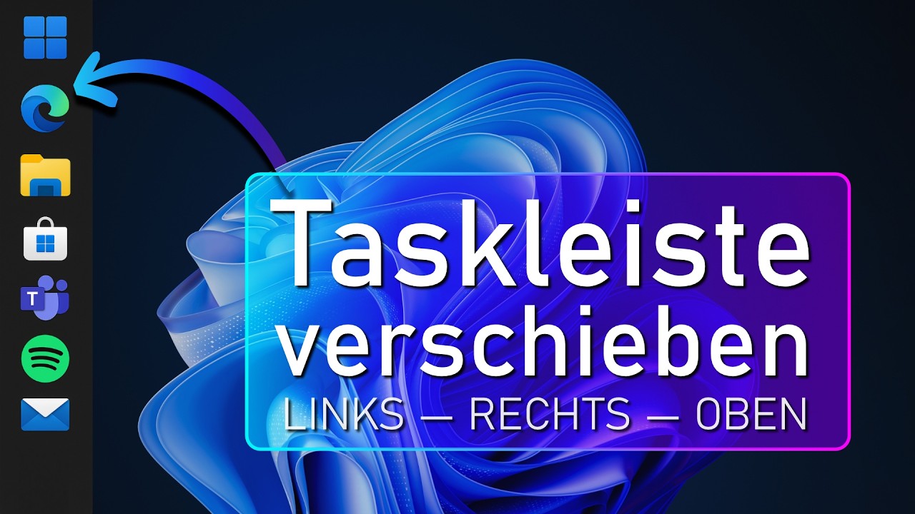 Windows 11 Taskleiste verschieben: Links, rechts oder oben
