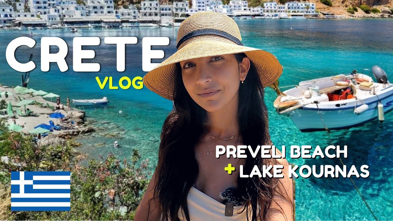 CRETE Vlog 🇬🇷  | Best of Greece |  Day Trip to Preveli Beach (Palm Beach)