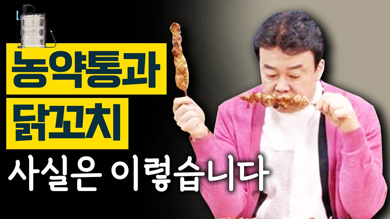 ‘농약통과 닭꼬치’ '식약처와 백종원' 깔끔하게 설명드립니다.    #백종원 #더본코리아 #김재환감독