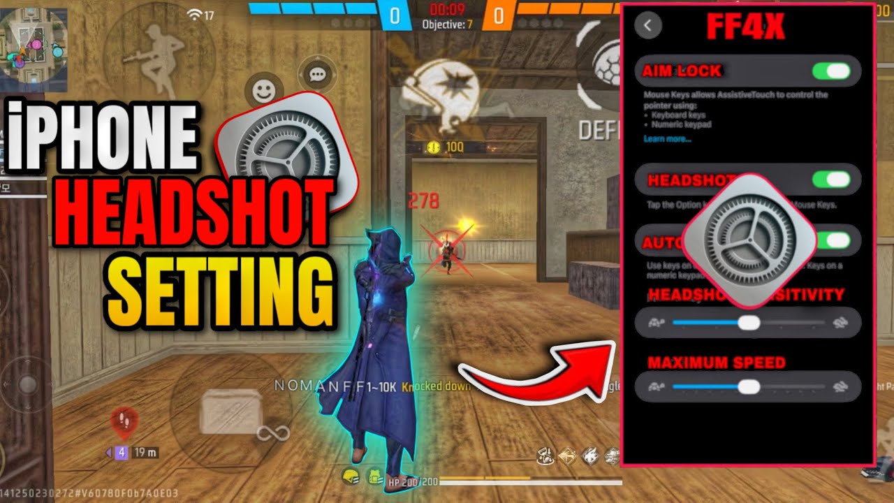 iPhone📱Headshot Setting Free Fire | 100% Auto Headshot Sensitivity 🚀 | Best iPhone Setting free fire