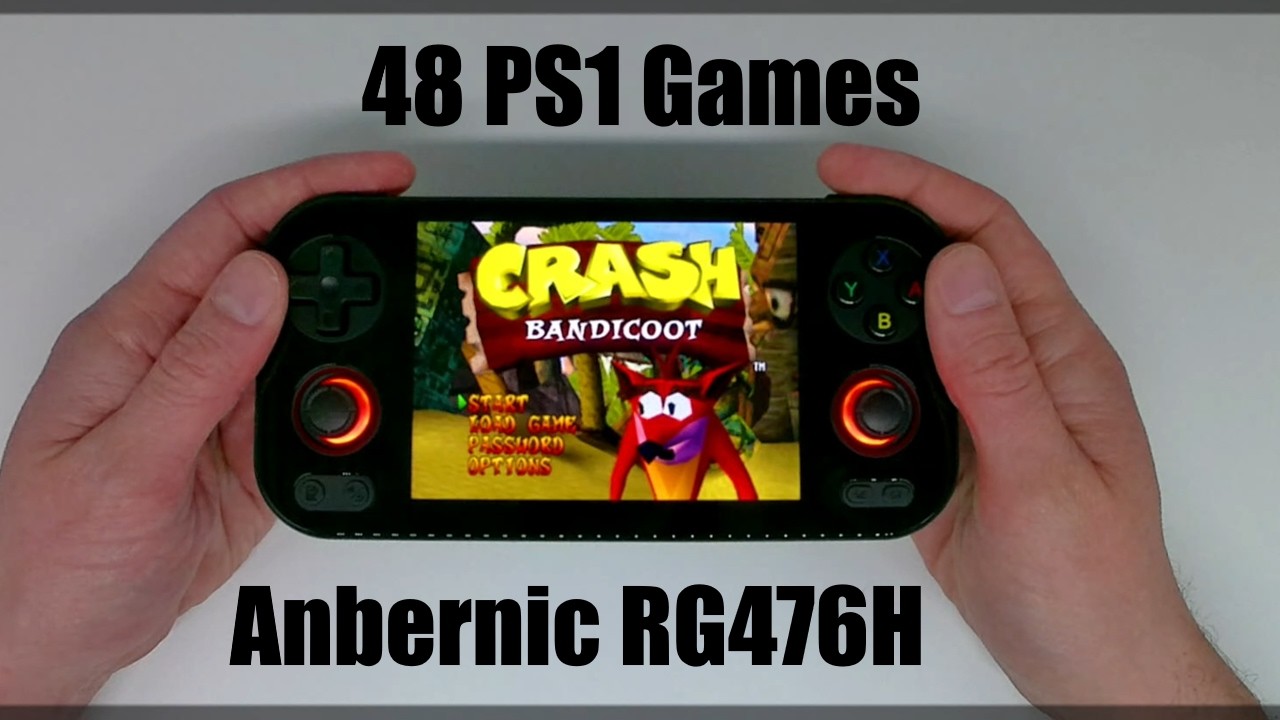 48 PS1 Games tested on Anbernic RG476H