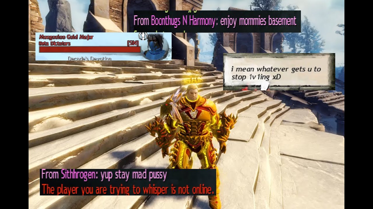 Stalkers, BM'ers, and Gankers, Oh MY!! GW2 WvW Cringe Trash Talkers get REKT!