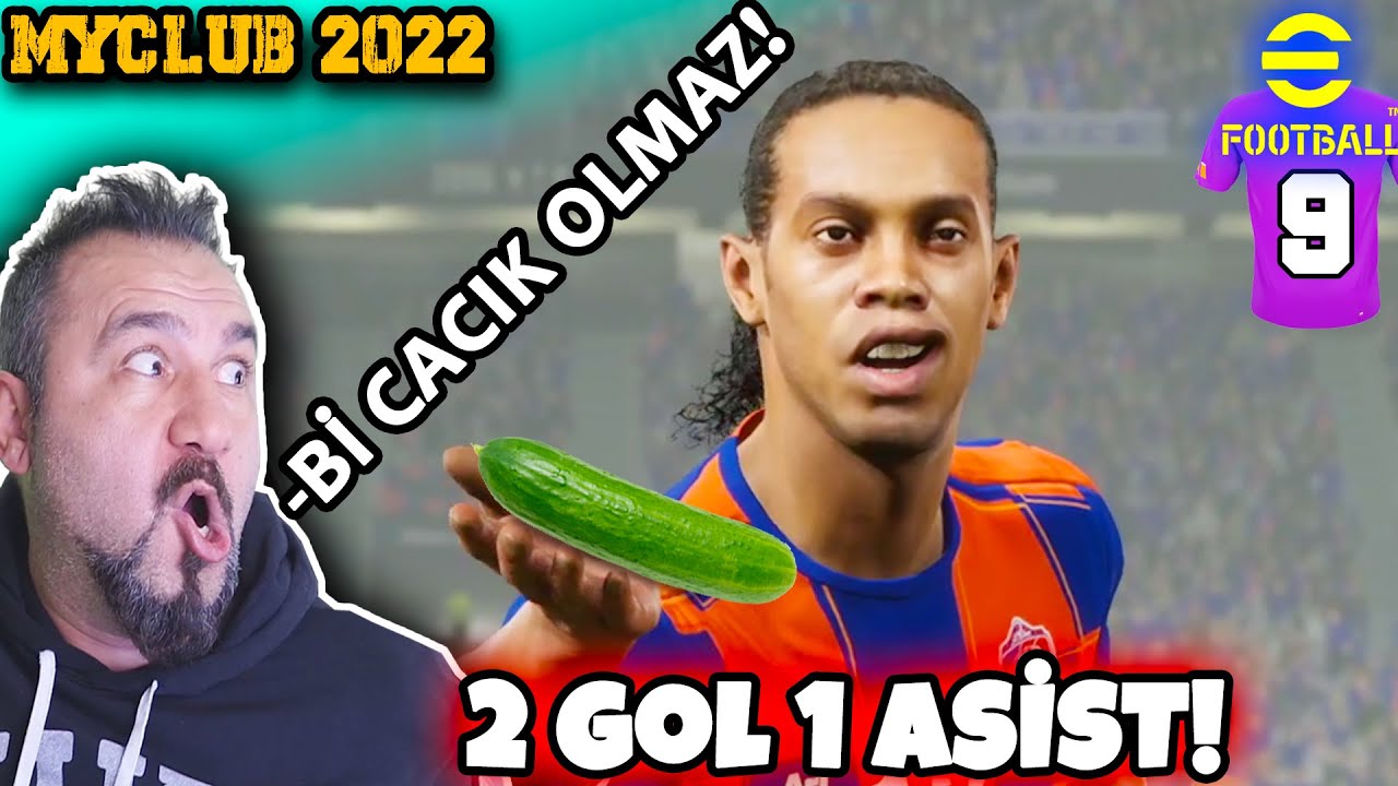 RONALDINHO Bİ CACIK OLMAZ! RONALDINHO: 2 GOL 1 ASİST! ⚽ | PES 2022 (Efootball 2022) RÜYA TAKIM #9