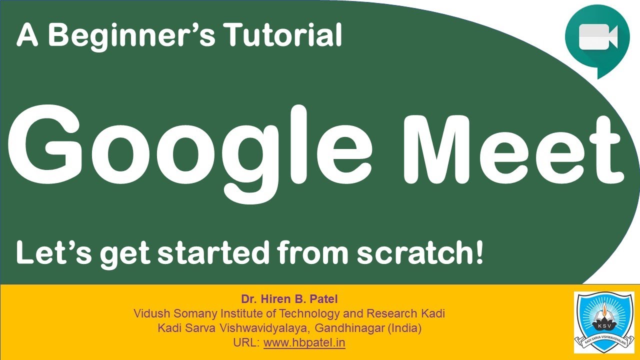 Google Meet Tutorial - Beginner's Guide [Hindi | हिंदी]