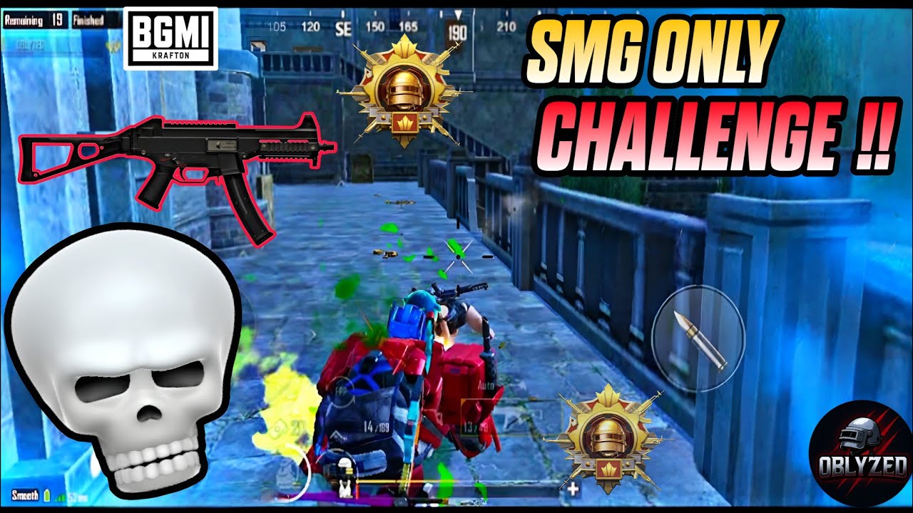 🤕 I TRIED SMG ONLY CHALLENGE BECAUSE OF MY SUBSCRIBER  !! OBLYZED #bgmi