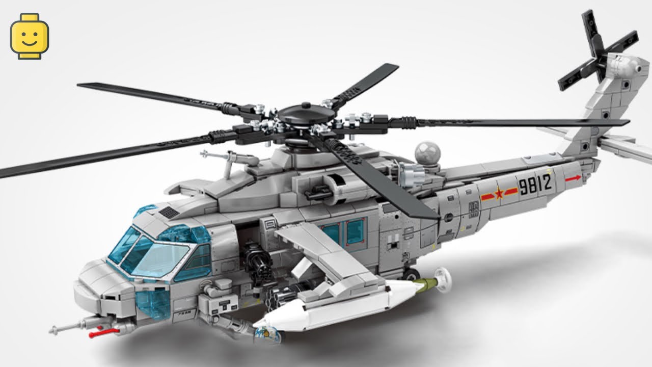 Helicóptero de Ataque Z-20 - Brick Set - Speed Build