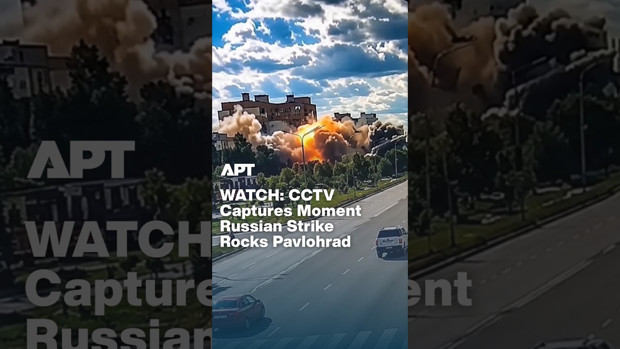 WATCH: Explosion Erupts After Russian Strike Hits Pavlohrad in Ukraine | APT