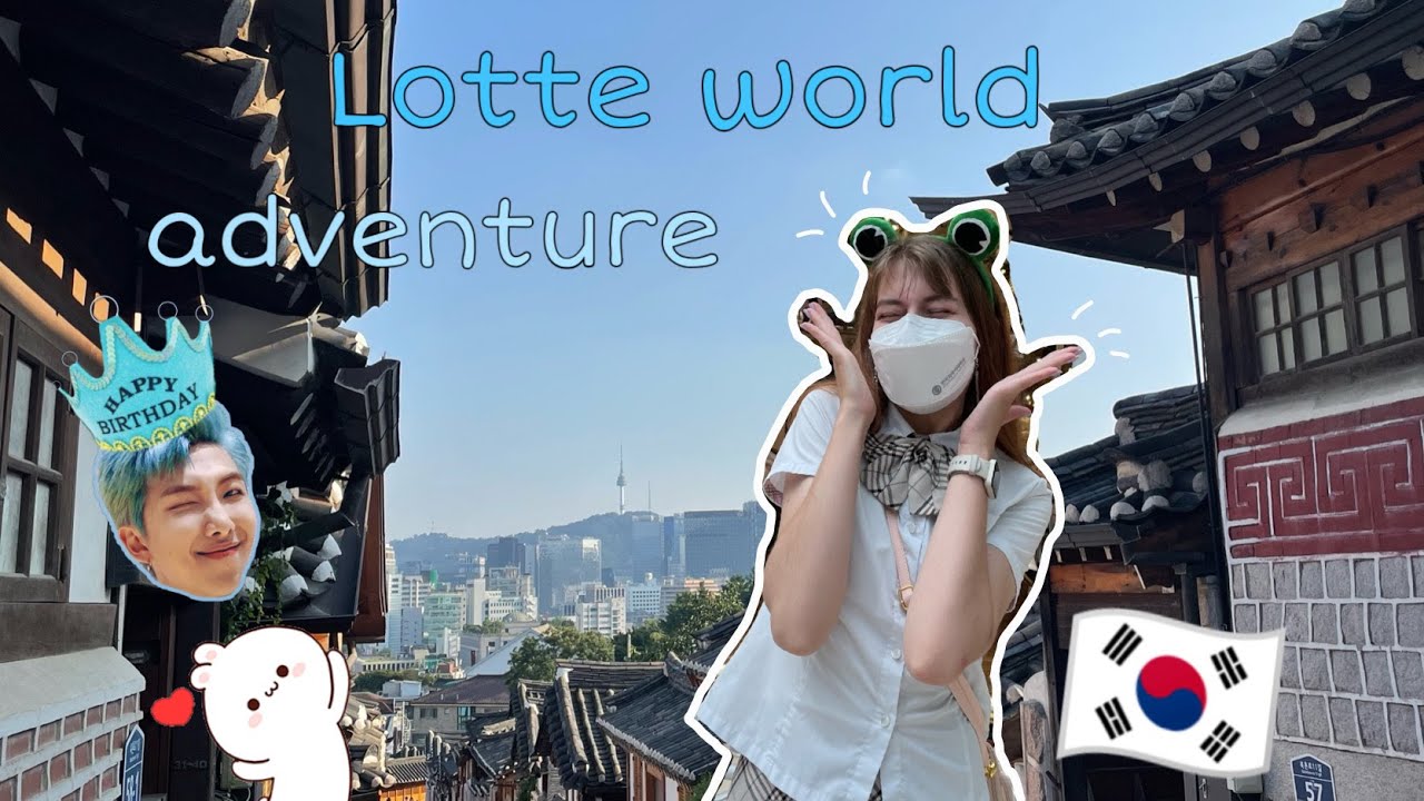 A WEEKEND IN SEOUL 🇰🇷 Lotte World Adventure and RM birthday