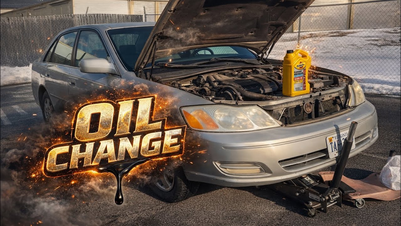 Doing an oil change on a 2001 Toyota Avalon!￼