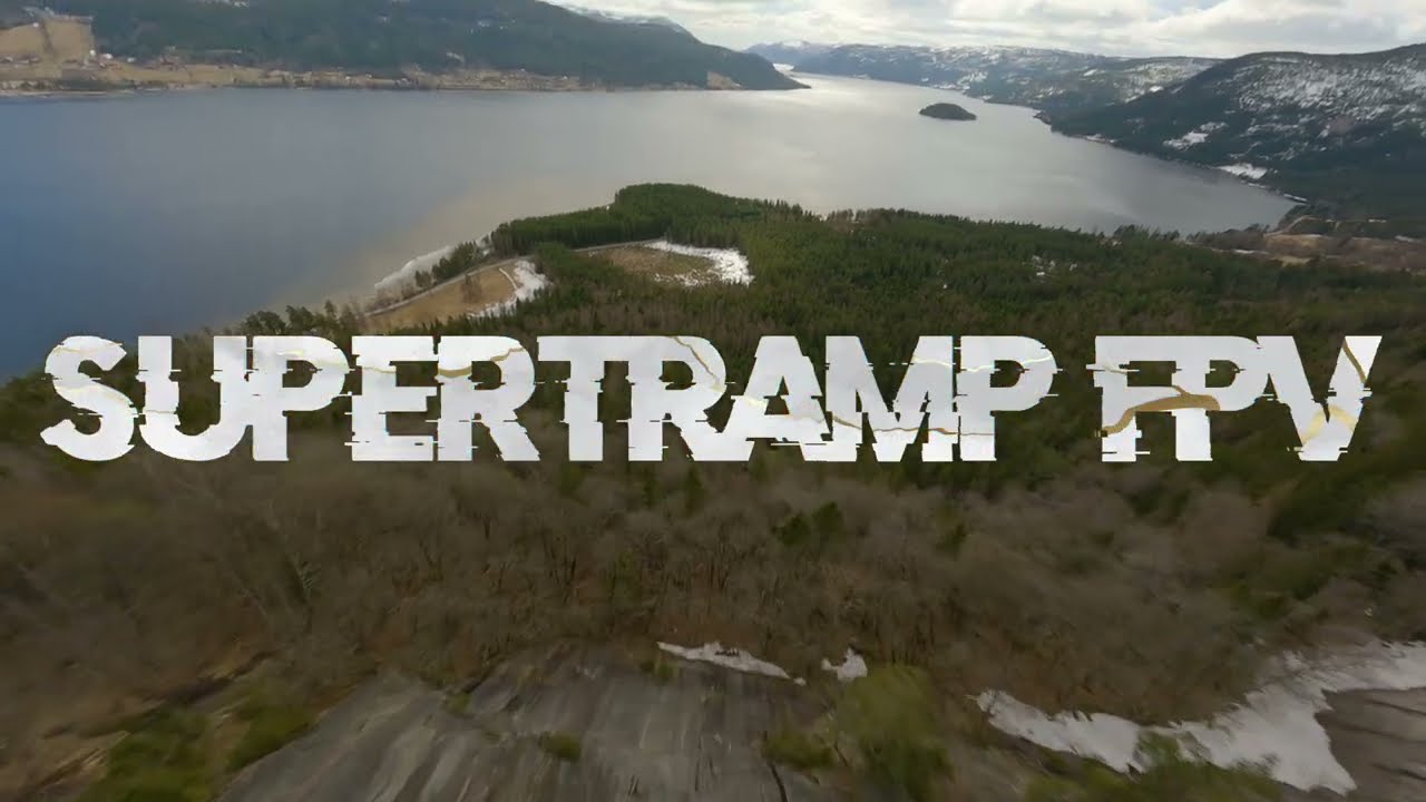 Surfing on Montagne in Norway with a drone FPV