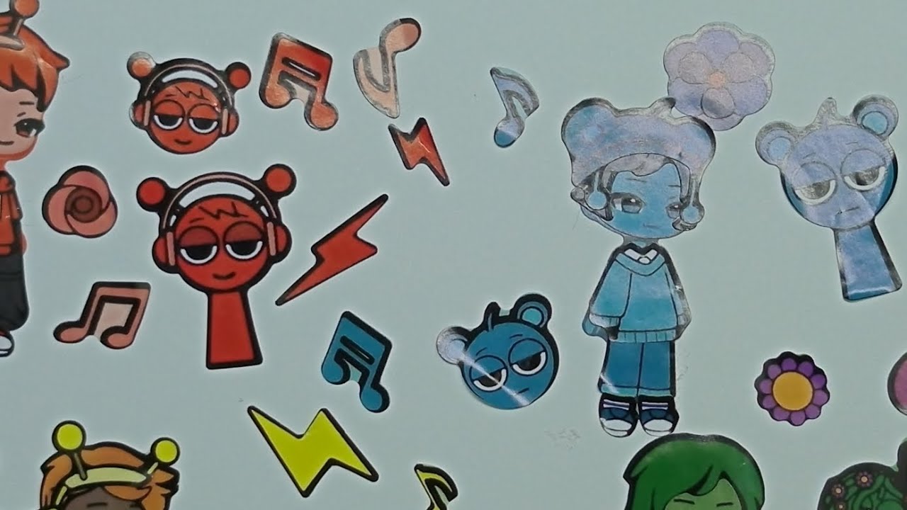 Cute Sprunki Stickers You’ll Love! 💖✨.                       #diy#sprunki#princess#paperdoll#sticker