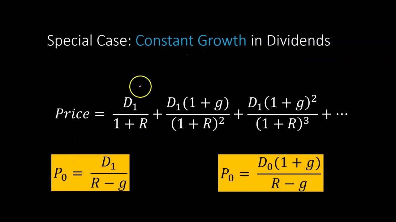 Gordan Growth Model (With Excel): Implications For Total Return, Dividend Yield and Capital Gains