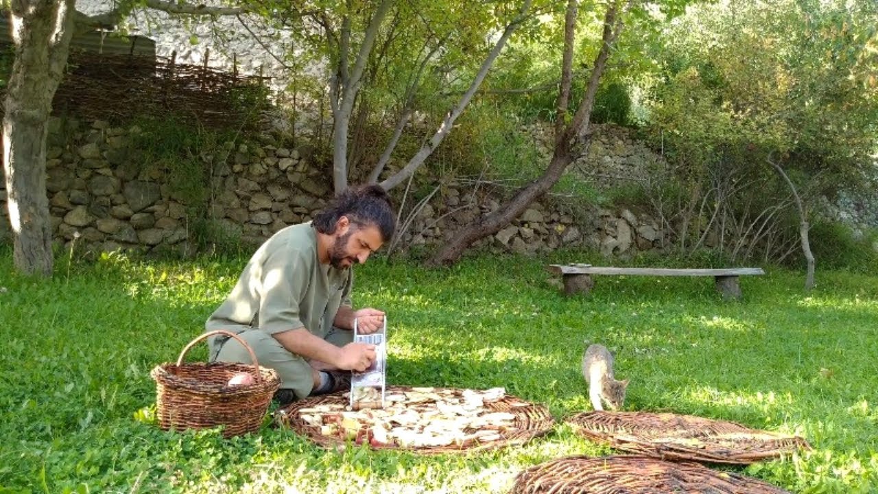 In Our Mountains the only way to keep Apples for Winters is to Dry them