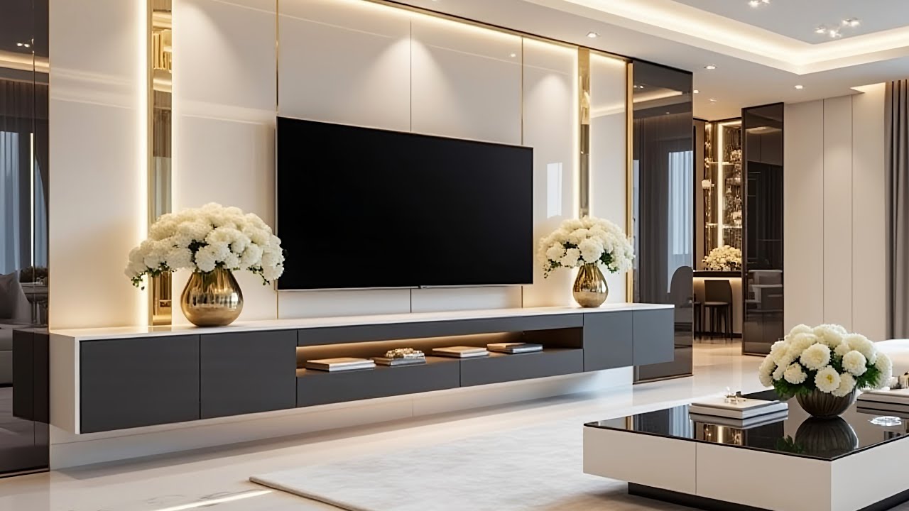 Stylish TV Unit Designs For Luxury Living Rooms 2025 | TV Stand decor Ideas & Home Interior Trends