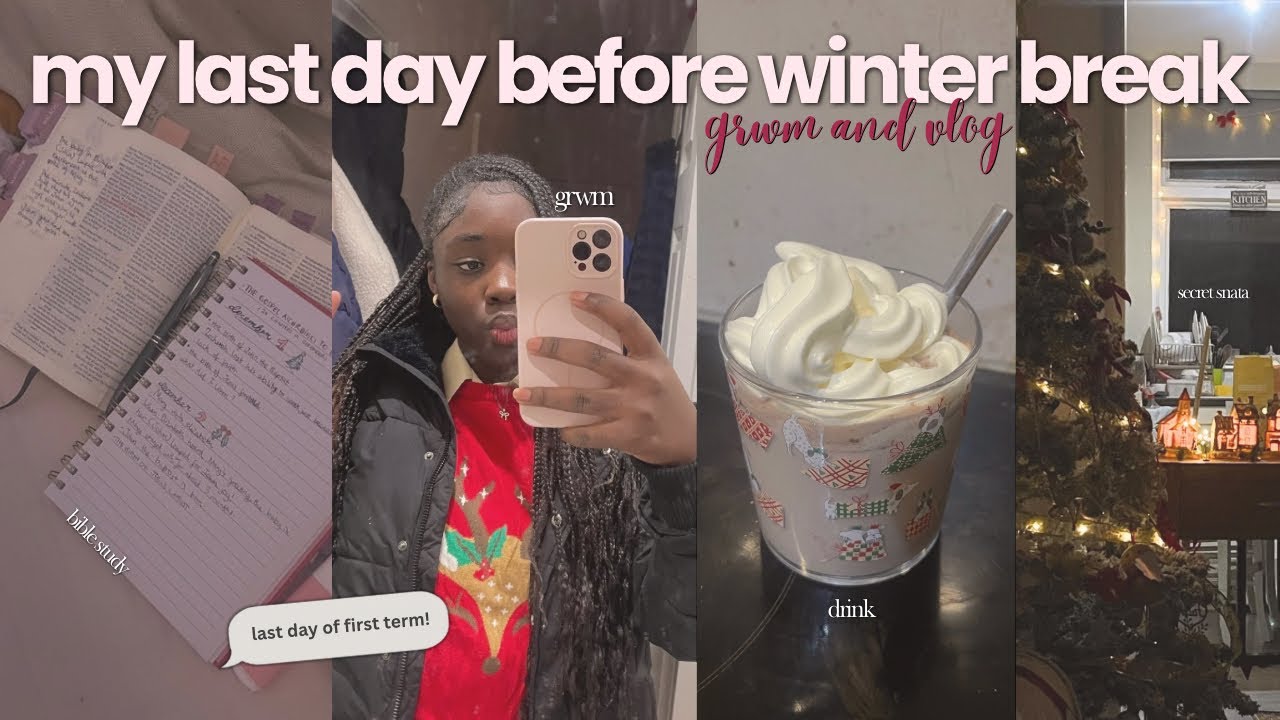 LAST DAY BEFORE WINTER BREAK (a very late Christmasy vlog) 🤍