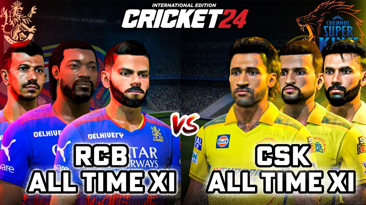 RCB All Time XI VS CSK All Time XI 😍🔥 - Thriller - Cricket 24