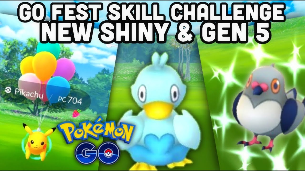 New shiny & Gen 5 in Pokemon GO | All GO Fest Skill Challenge tasks | All Shiny Tasks & GBL Battles